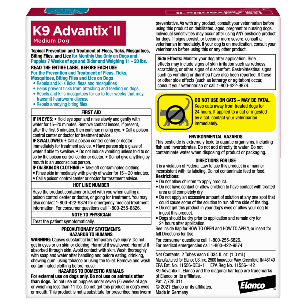 
                  
                    K9 Advantix II Medium Dog
                  
                