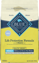 Load image into Gallery viewer, Blue Buffalo Life Protection Formula Healthy Weight Adult Chicken &amp; Brown Rice Recipe Dry Dog Food