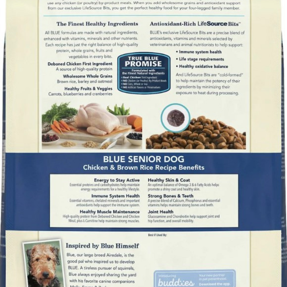 Blue Buffalo Life Protection Formula Senior Chicken & Brown Rice Recipe Dry Dog Food