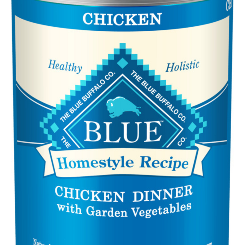 Blue Buffalo Homestyle Recipe Adult Chicken Dinner with Garden Vegetables Canned Dog Food