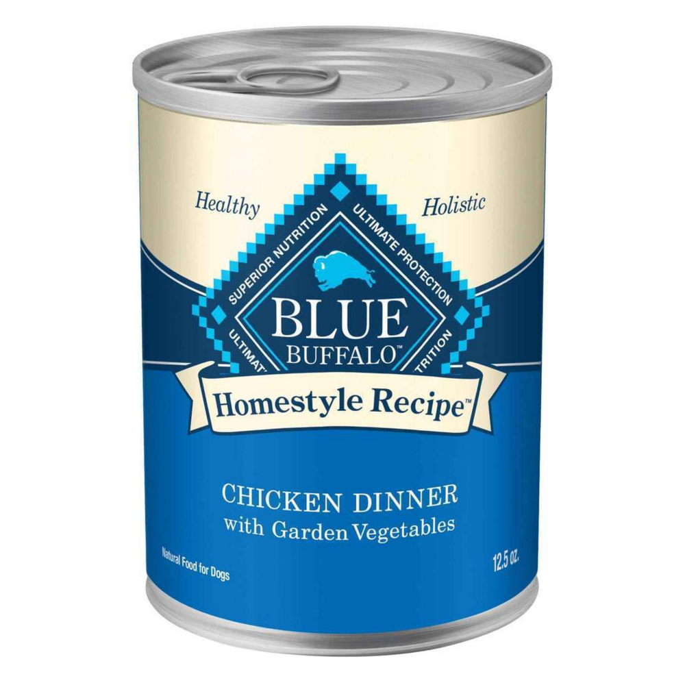 Blue Buffalo Homestyle Recipe Adult Chicken Dinner with Garden Vegetables Canned Dog Food