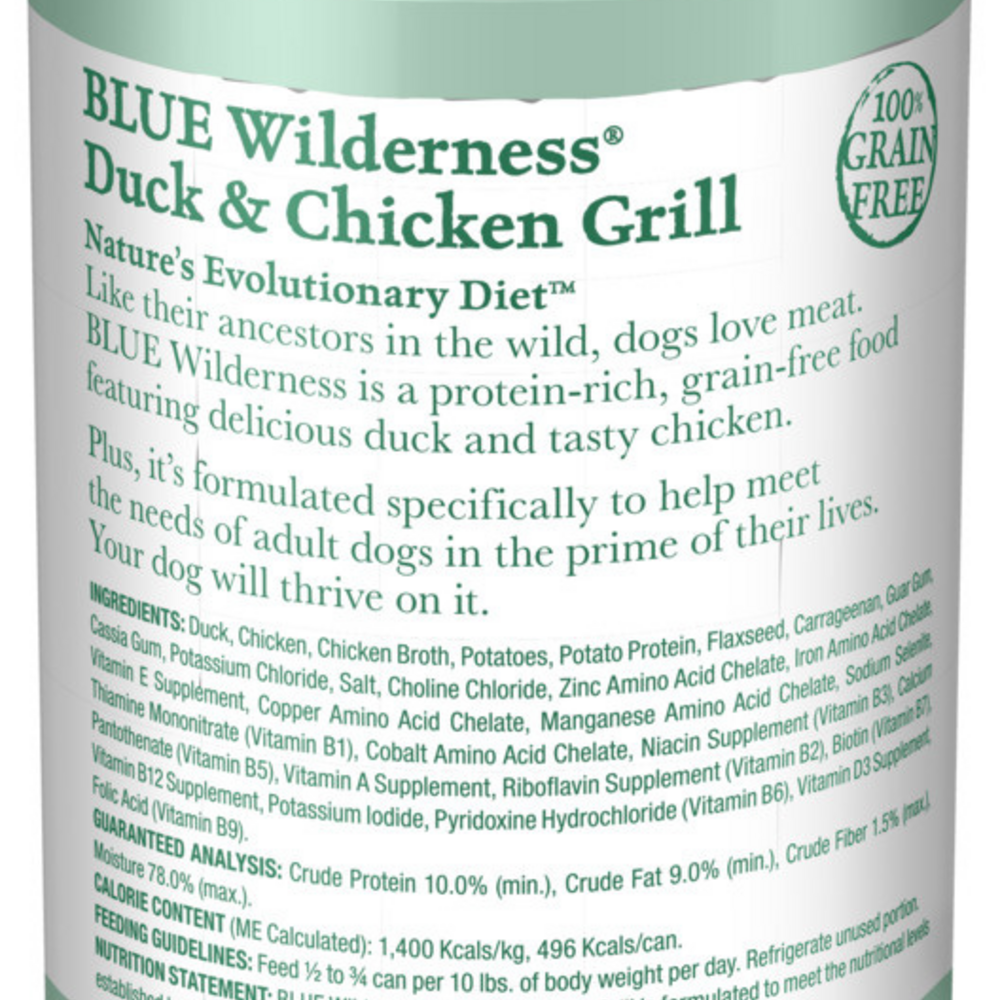 
                  
                    Blue Buffalo Wilderness High-Protein Grain-Free Duck & Chicken Grill Adult Canned Dog Food
                  
                