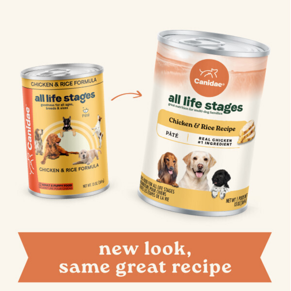 Canidae All Life Stages Wet Dog Food, Chicken & Rice Formula, 13 oz.