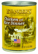 Load image into Gallery viewer, Evangers Classic Chicken and Rice Dinner Canned Dog Food