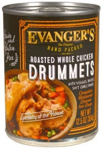 Evangers Super Premium Hand Packed Roasted Chicken Drumett Canned Dog Food