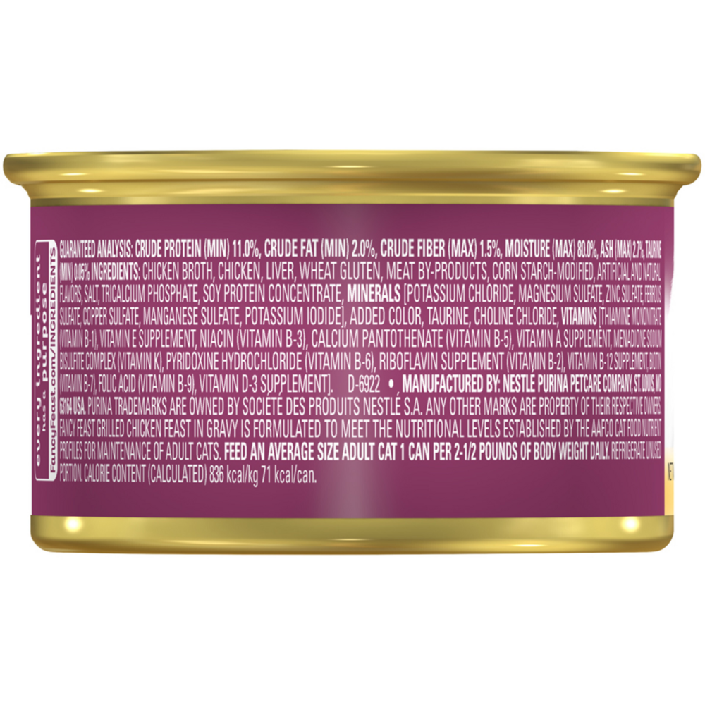 Purina Fancy Feast Grilled Chicken and Gravy Wet Cat Food