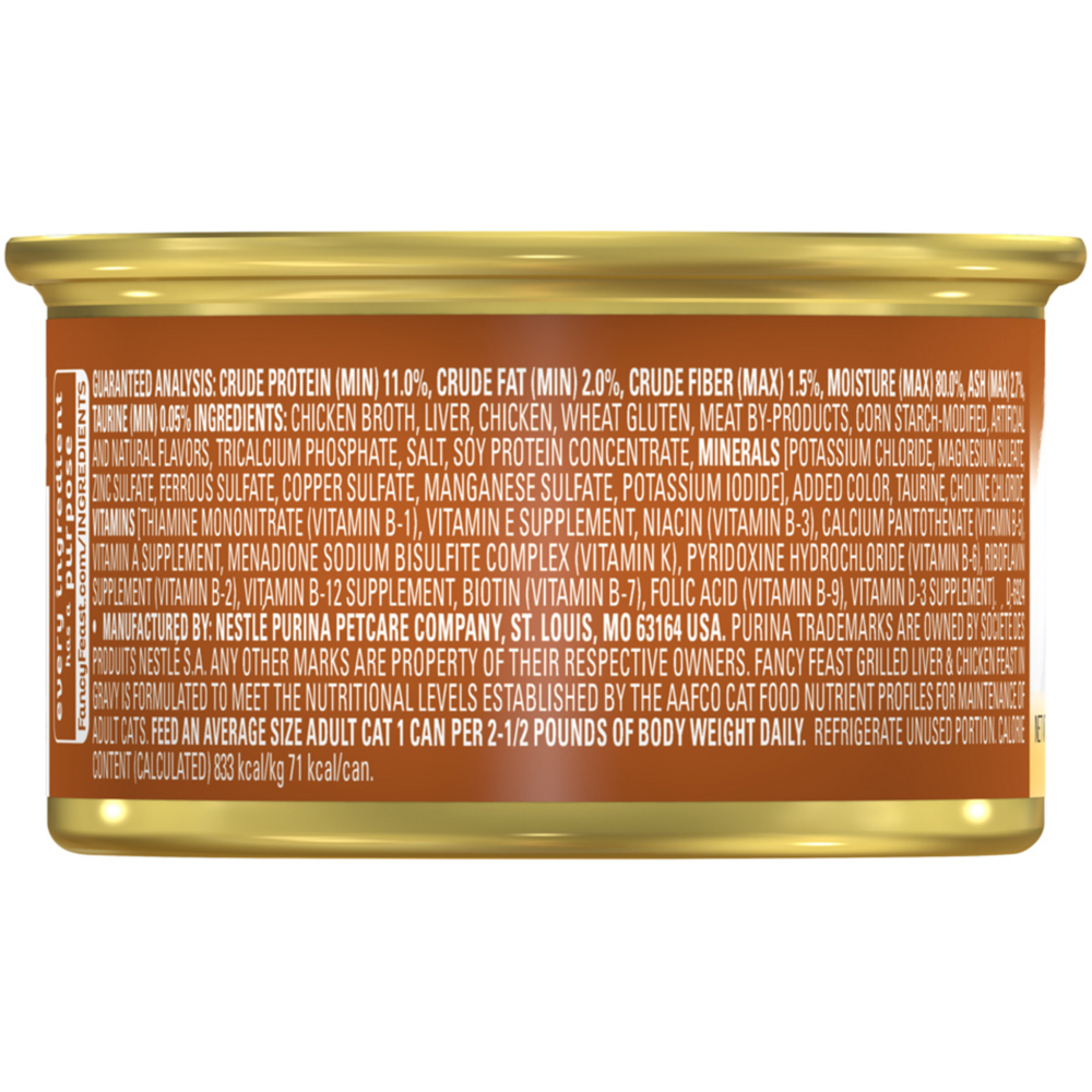 Purina Fancy Feast Grilled Liver Chicken and Gravy Wet Cat Food