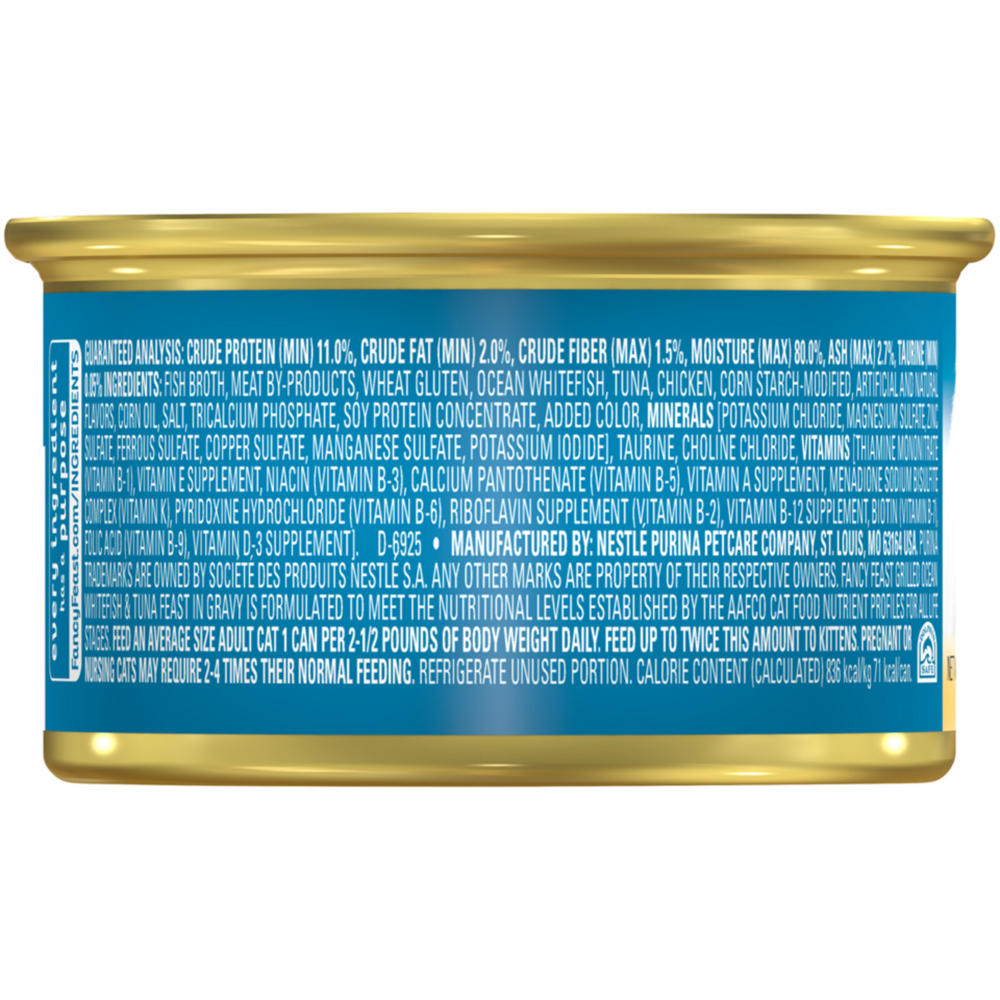 Fancy Feast Classic Pate Ocean Whitefish and Tuna Loaf Wet Cat Food
