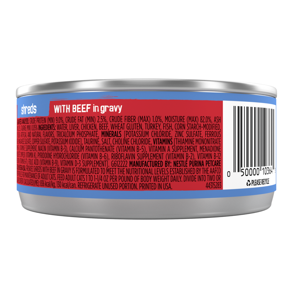 Purina Friskies Shreds Beef and Gravy Wet Cat Food