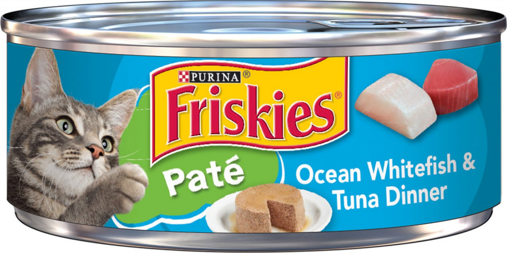 Purina Friskies Pate Ocean Whitefish & Tuna Wet Cat Food