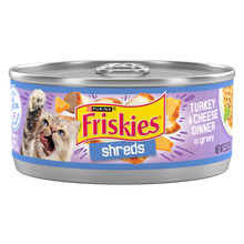 Load image into Gallery viewer, Friskies Savory Shreds Turkey And Cheese Dinner In Gravy Canned Cat Food