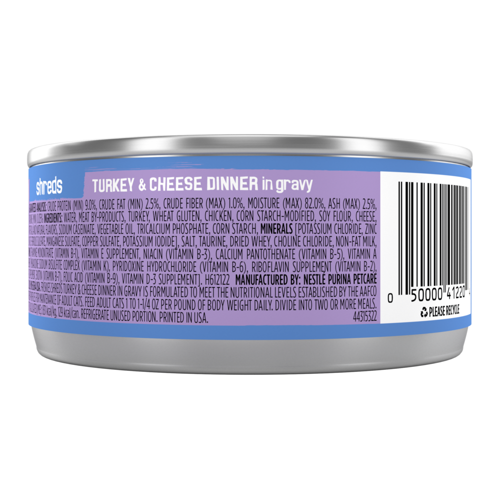 Friskies Savory Shreds Turkey And Cheese Wet Cat Food