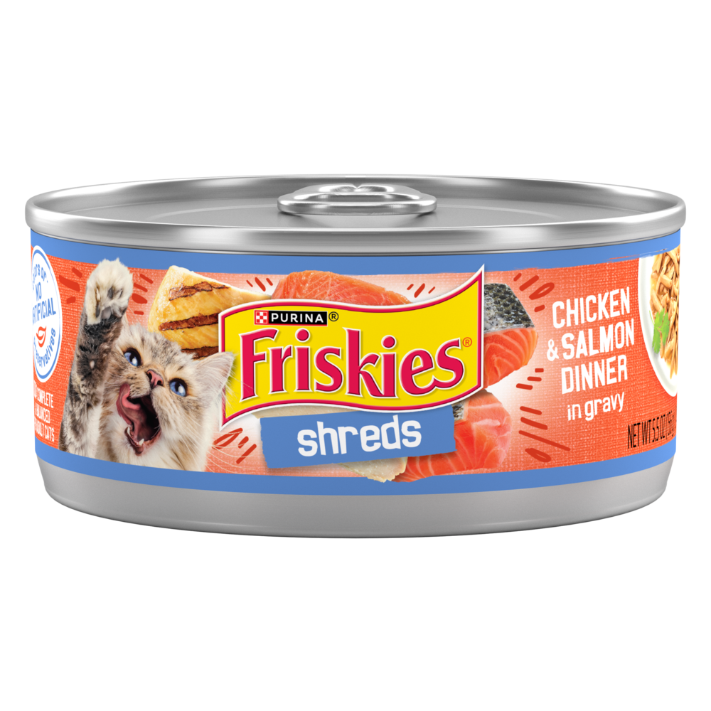 Purina Friskies Savory Shreds Chicken and Salmon Wet Cat Food