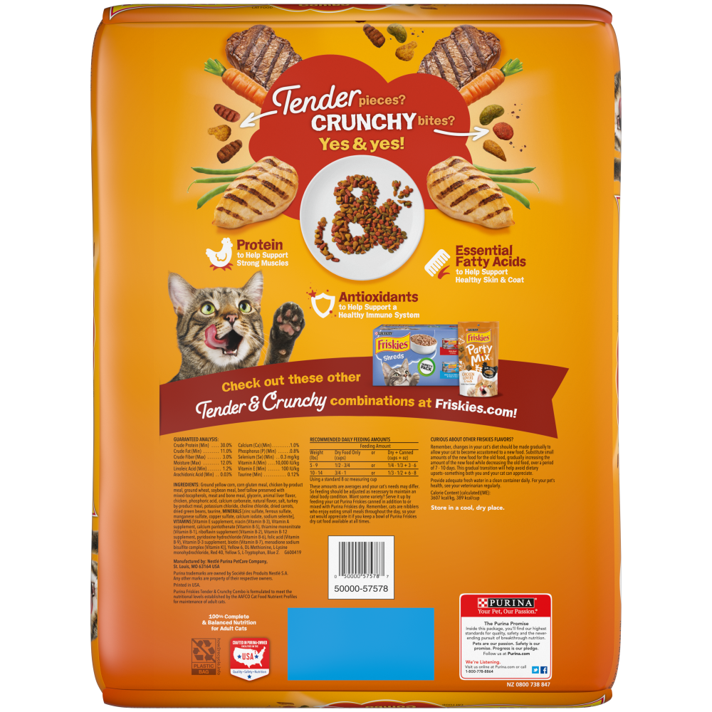 Purina Friskies Tender and Crunch'd Dry Cat Food