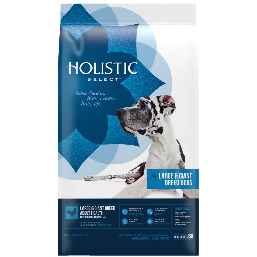 
                  
                    Holistic Select Natural Adult Health Large & Giant Breed Chicken Meal and Oatmeal Dry Dog Food
                  
                