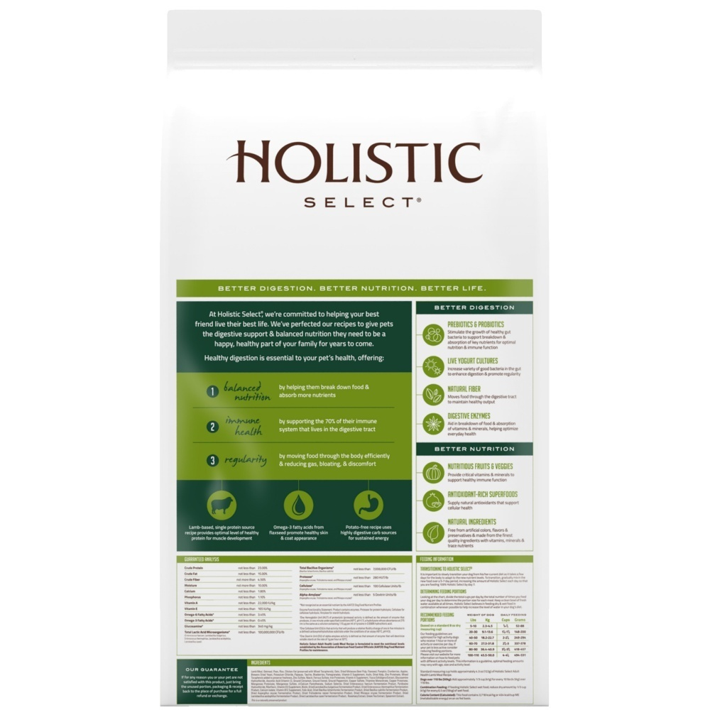 
                  
                    Holistic Select Natural Adult Health Lamb Meal Recipe Dry Dog Food
                  
                