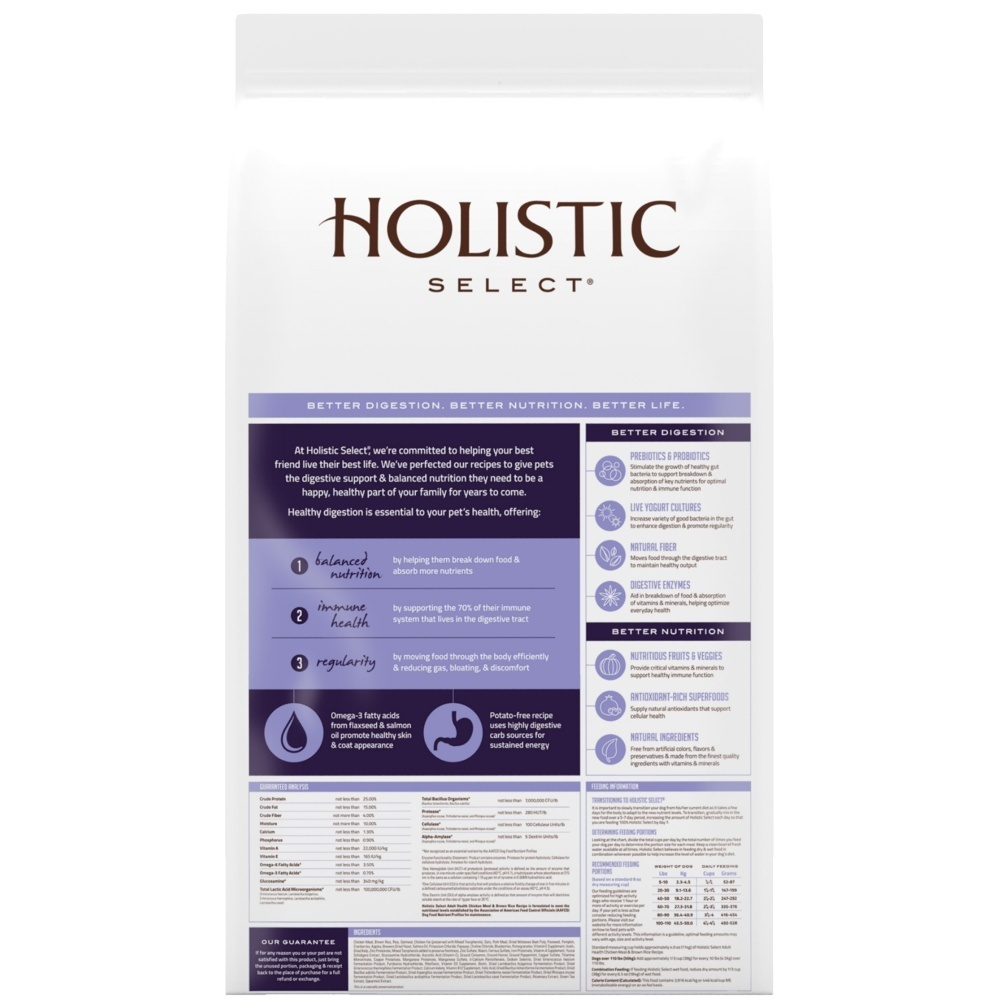 
                  
                    Holistic Select Natural Adult Health Chicken Meal and Brown Rice Recipe Dry Dog Food
                  
                