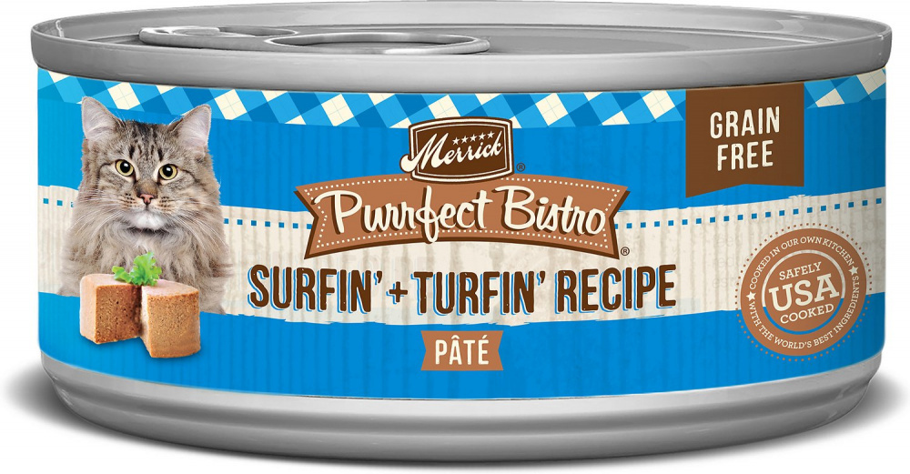 
                  
                    Merrick Purrfect Bistro Surfin & Turfin Pate Grain Free Canned Cat Food
                  
                