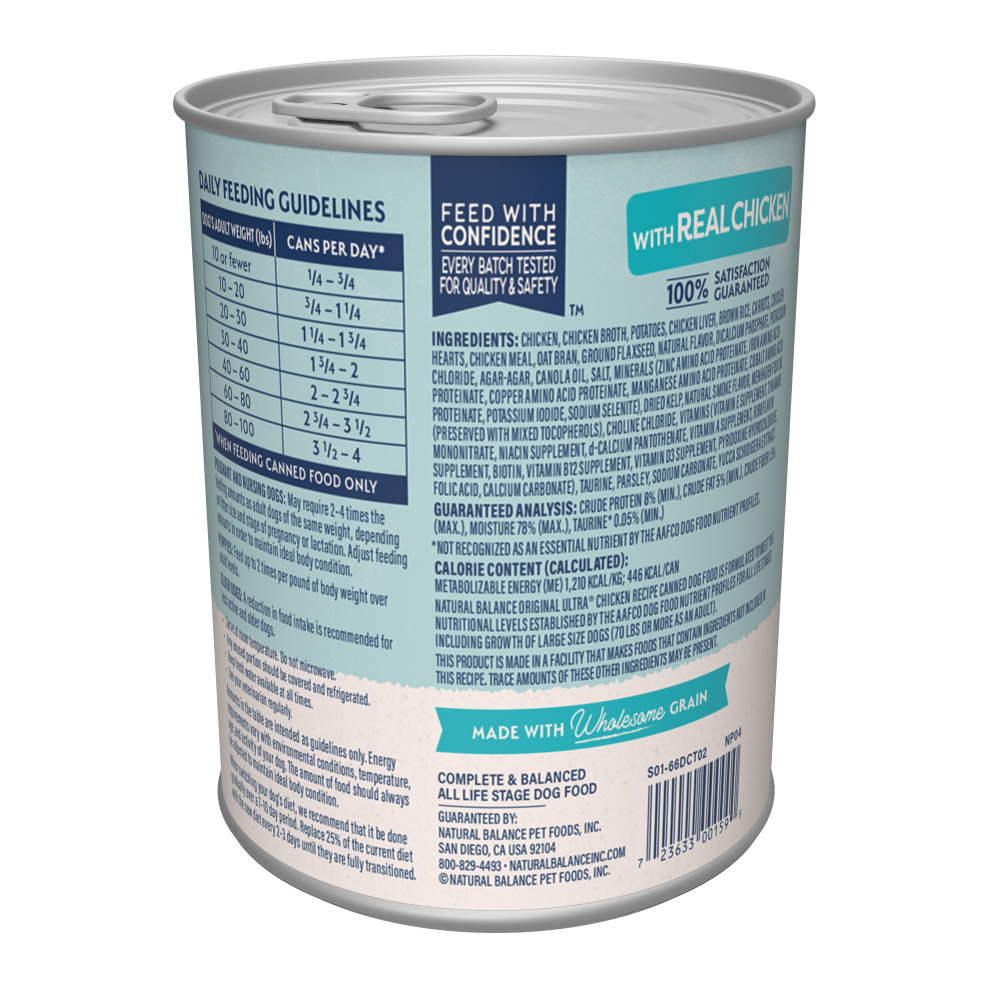 
                  
                    Natural Balance Original Ultra Chicken Recipe Canned Wet Dog Food
                  
                