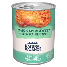 Load image into Gallery viewer, Natural Balance Limited Ingredient Grain Free Chicken &amp; Sweet Potato Recipe Wet Canned Dog Food