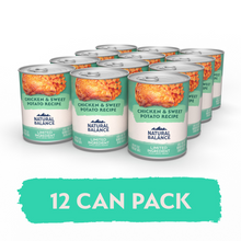 Load image into Gallery viewer, Natural Balance Limited Ingredient Grain Free Chicken &amp; Sweet Potato Recipe Wet Canned Dog Food