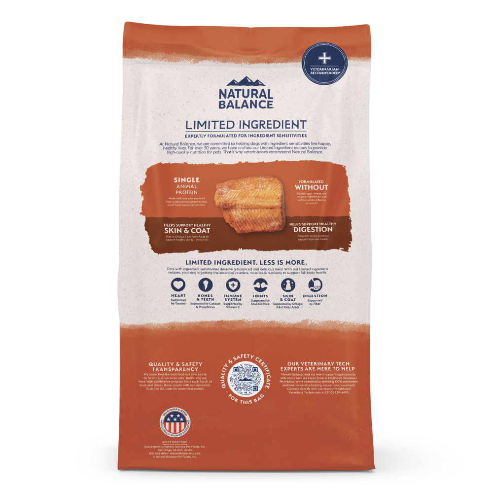 
                  
                    Natural Balance Limited Ingredient Grain Free Salmon & Sweet Potato Recipe Dry Dog Food
                  
                