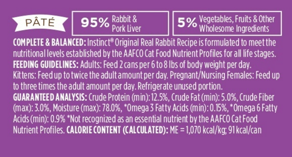 
                  
                    Instinct Grain-Free Rabbit Formula Canned Cat Food
                  
                