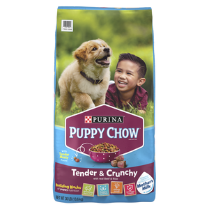 Purina Puppy Chow Tender and Crunchy Beef Recipe Dry Dog Food