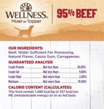 Load image into Gallery viewer, Wellness Natural Grain Free 95% Beef Recipe Adult Wet Canned Dog Food