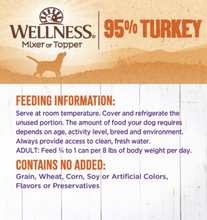 Load image into Gallery viewer, Wellness Natural Grain Free Adult 95% Turkey Canned Dog Food