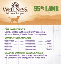 Load image into Gallery viewer, Wellness Natural Grain Free 95%  Lamb Recipe Adult Wet Canned Dog Food