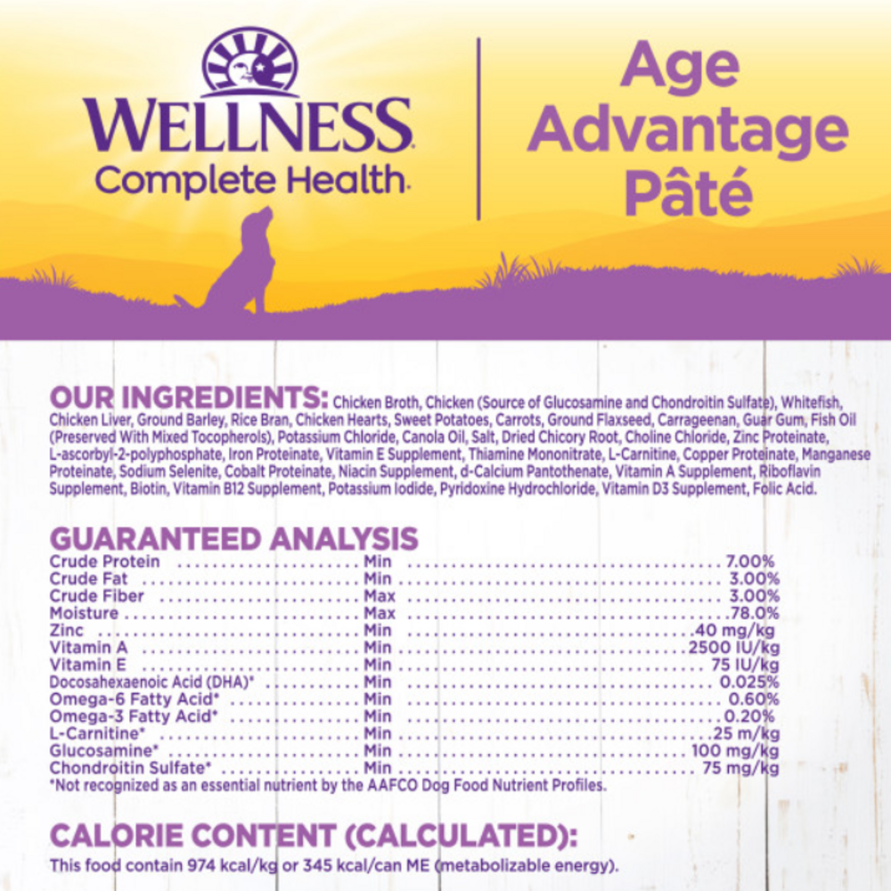 
                  
                    Wellness Complete Health Natural Senior Health Chicken and Sweet Potato Recipe Wet Canned Dog Food
                  
                