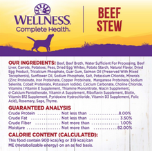 Load image into Gallery viewer, Wellness Grain Free Natural Beef Stew with Carrots &amp; Potato Wet Canned Dog Food