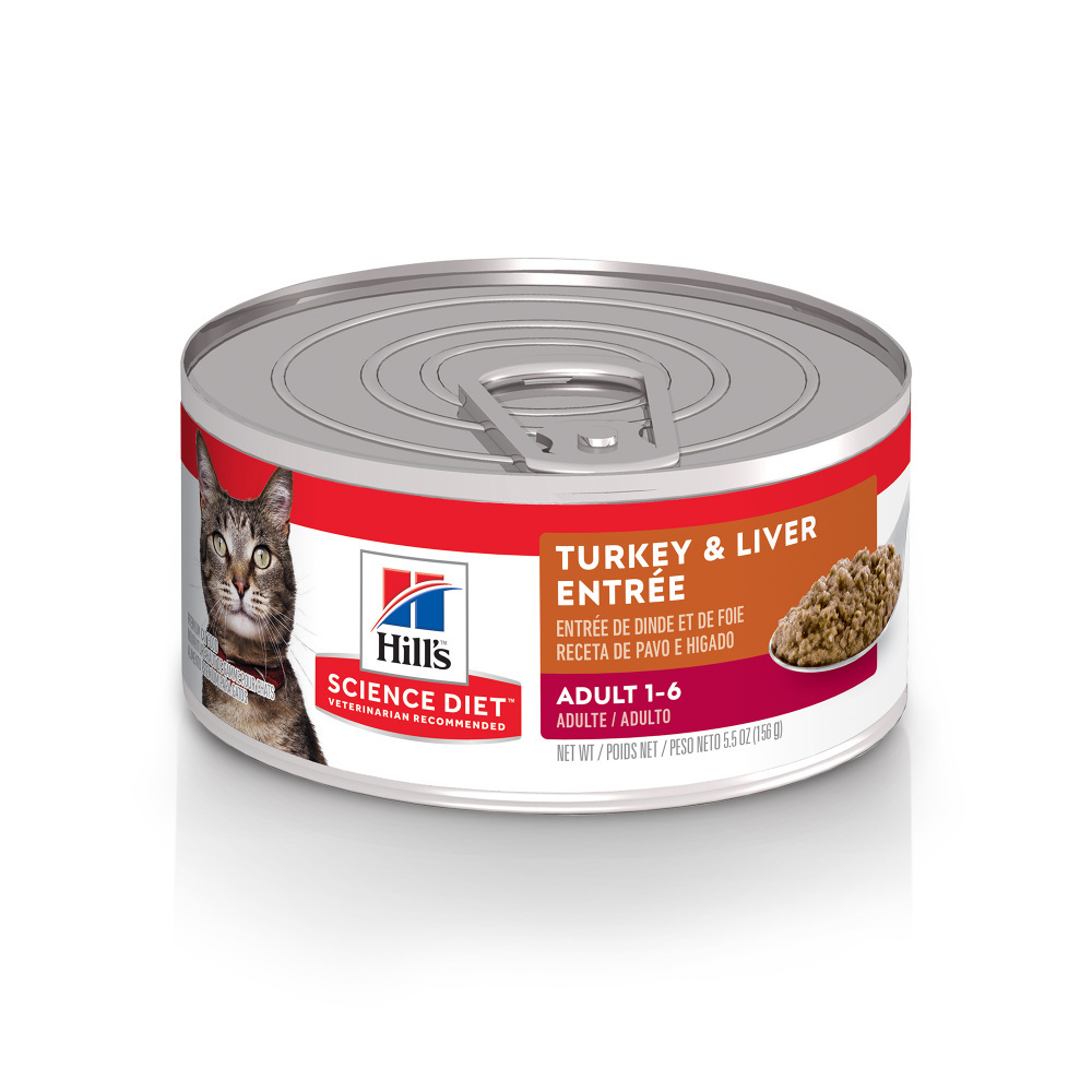 Hill's Science Diet Adult Turkey & Liver Entree Canned Cat Food