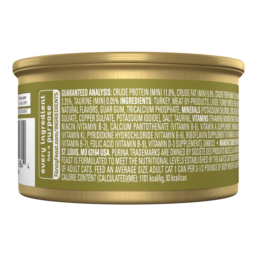 Purina Fancy Feast Classic Pate Turkey and Giblets Wet Cat Food