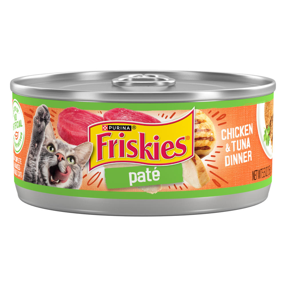 Purina Friskies Pate Chicken and Tuna Dinner Wet Cat Food