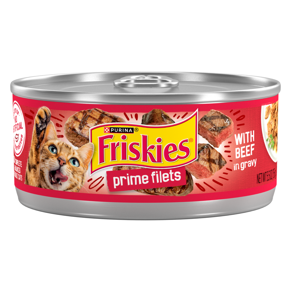 Purina Friskies Prime Filets Beef in Gravy Wet Cat Food