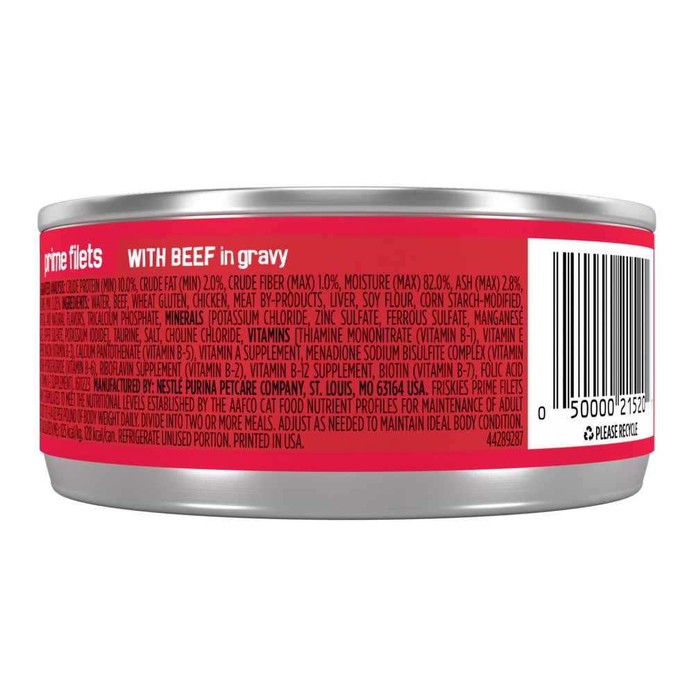 Purina Friskies Prime Filets Beef in Gravy Wet Cat Food