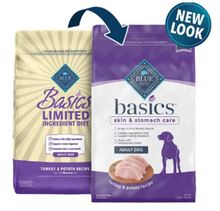 Load image into Gallery viewer, Blue Buffalo Basics Adult Skin &amp; Stomach Care Turkey &amp; Potato Recipe Dry Dog Food