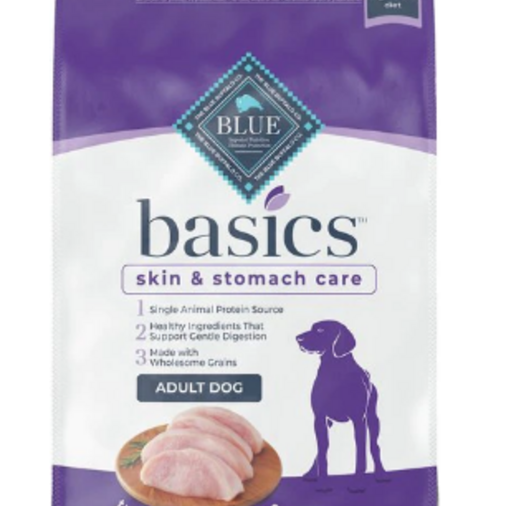 Blue Buffalo Basics Adult Skin & Stomach Care Turkey & Potato Recipe Dry Dog Food