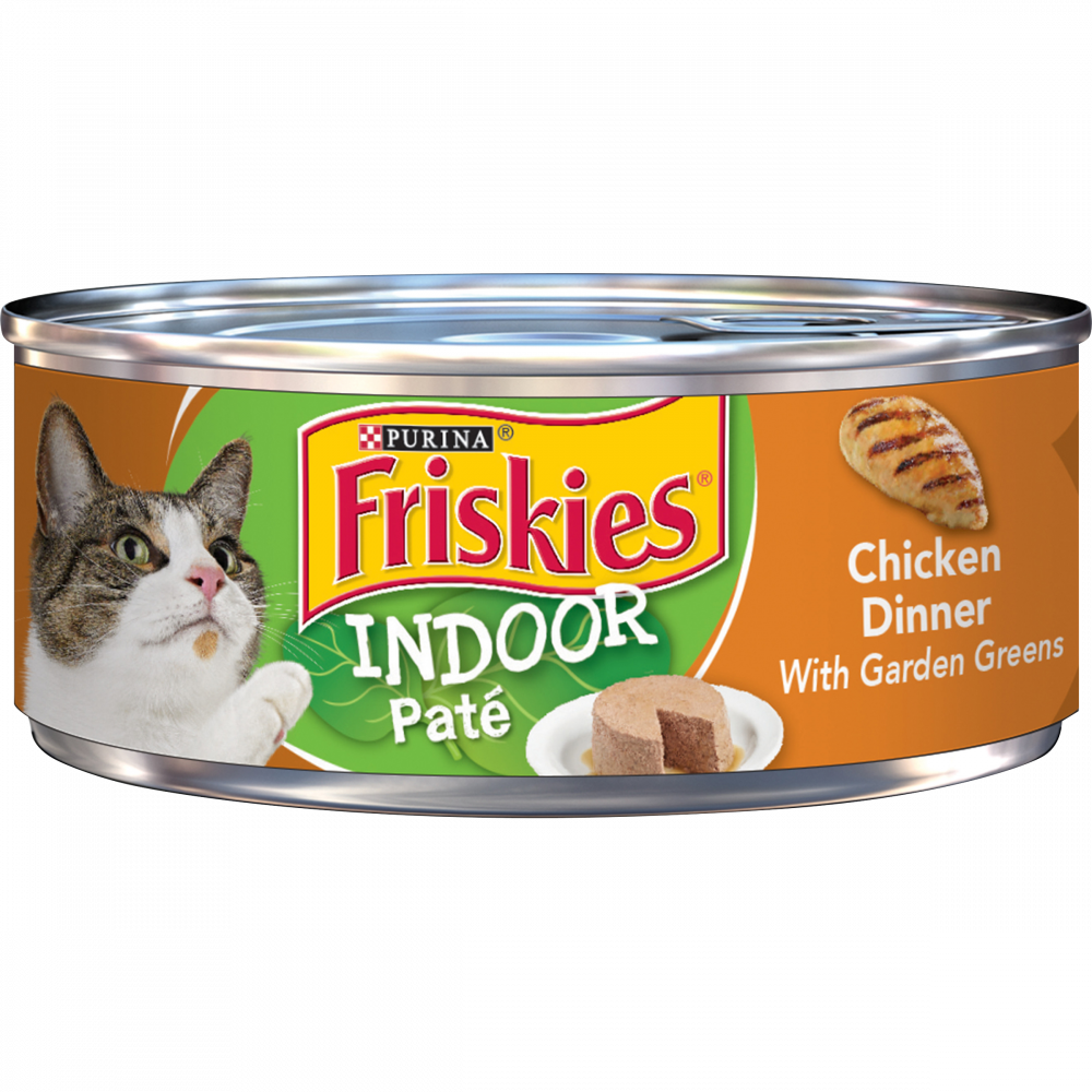 Purina Friskies Indoor Chicken Dinner Pate Wet Cat Food