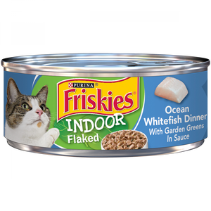 Friskies Selects Indoor Flaked Ocean Whitefish Canned Cat Food