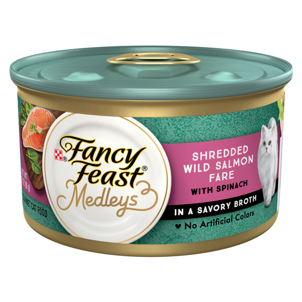 Purina Fancy Feast Elegant Medleys Shredded Salmon Wet Cat Food