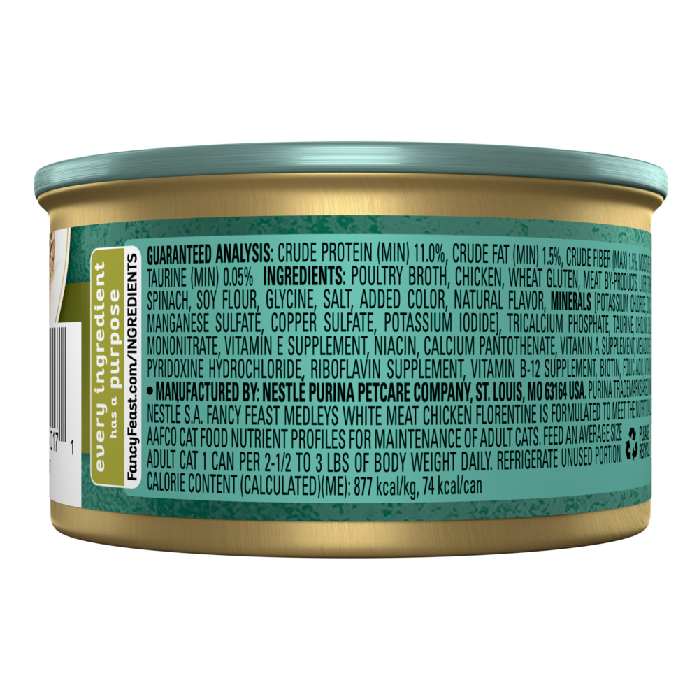 
                  
                    Fancy Feast Elegant Medleys Chicken Florentine Canned Cat Food
                  
                