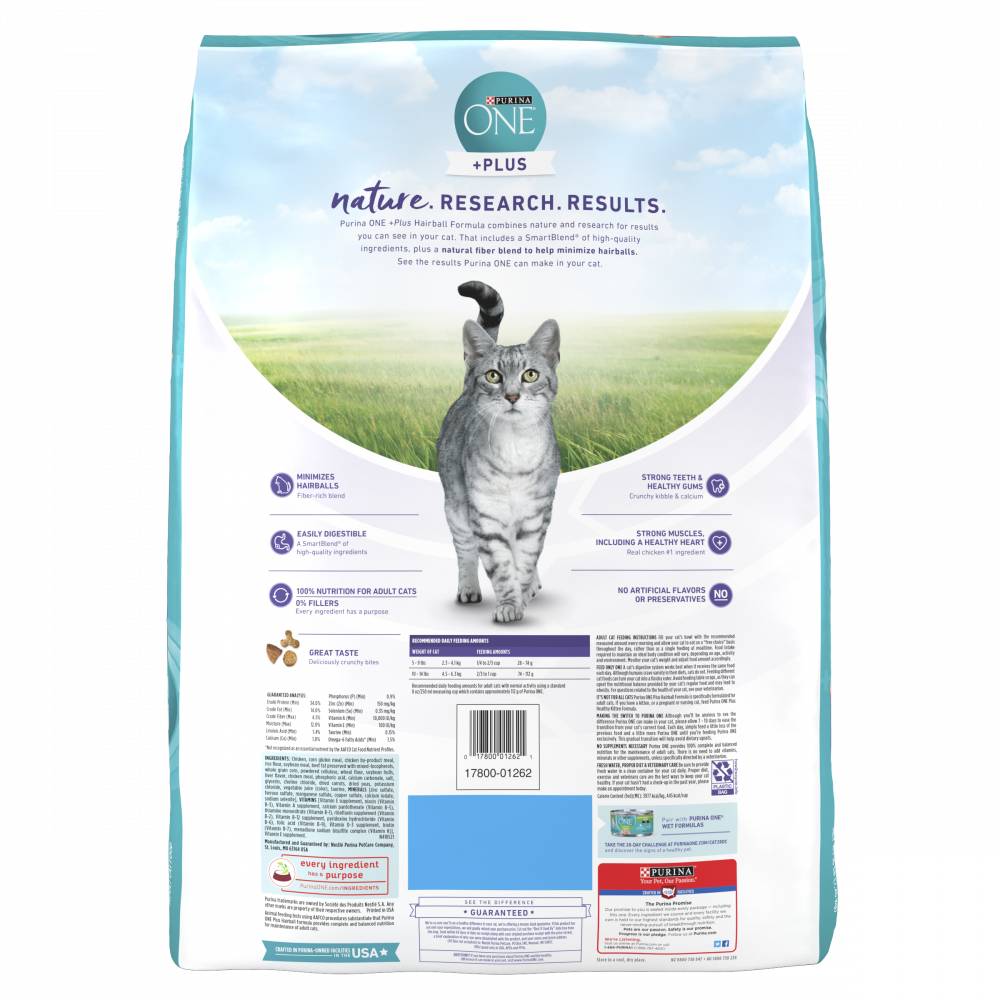 
                  
                    Purina ONE Advanced Nutrition Hairball Formula Dry Cat Food
                  
                