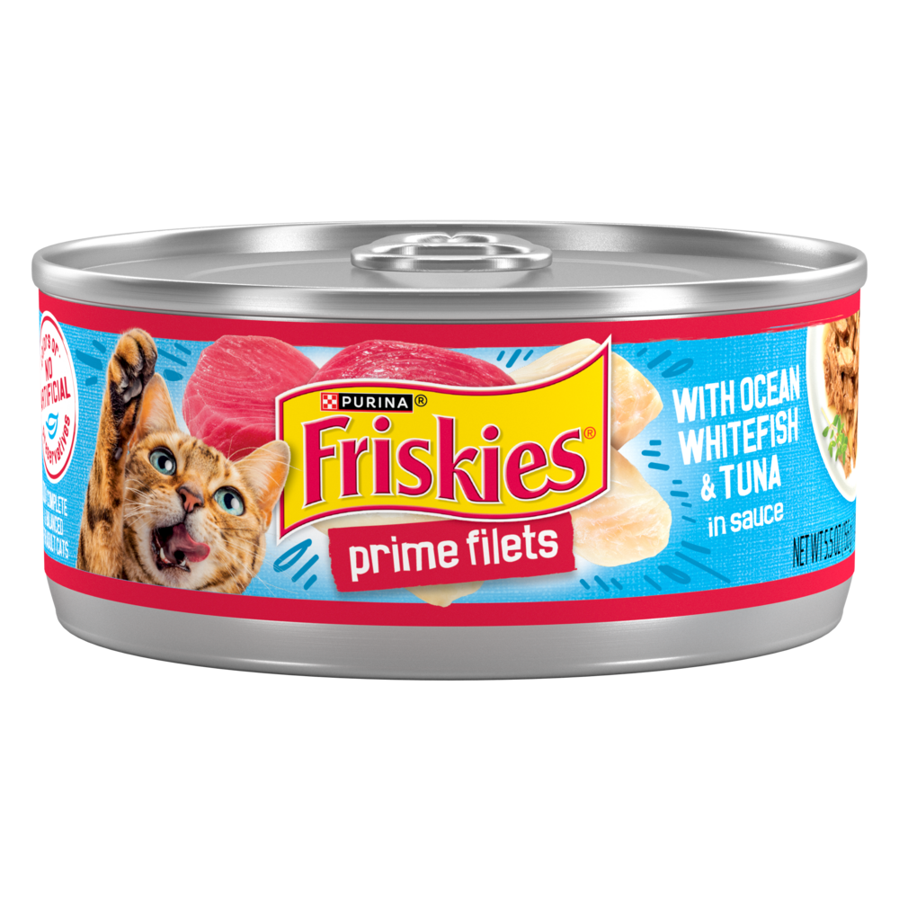 Purina Friskies Prime Fillets Ocean Whitefish and Tuna in Sauce Wet Cat Food