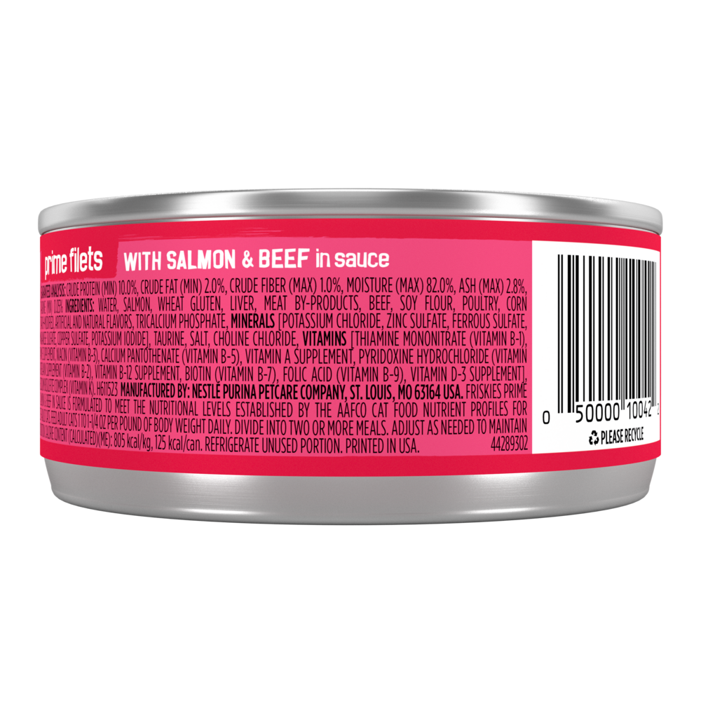 Purina Friskies Prime Filets Salmon & Beef in Sauce Wet Cat Food