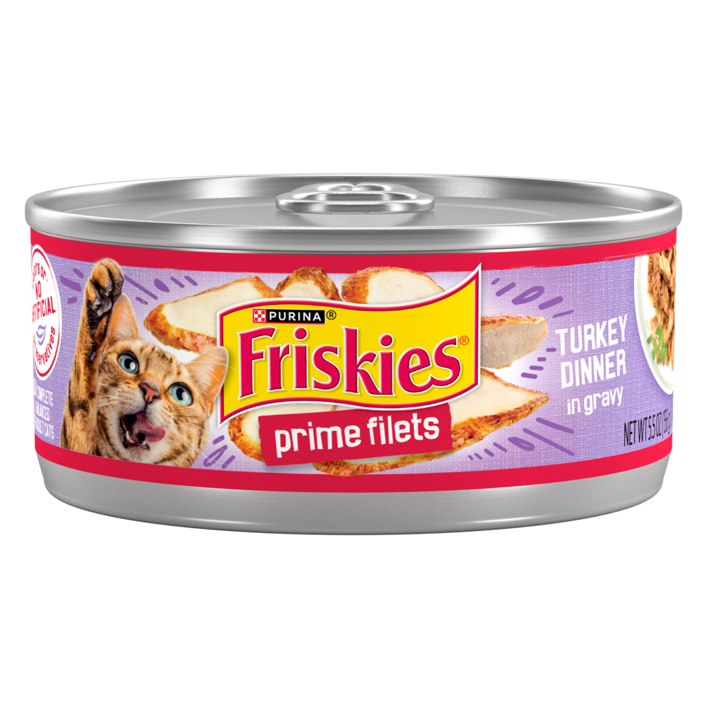 
                  
                    Friskies Prime Filets Turkey Dinner In Gravy Canned Cat Food
                  
                