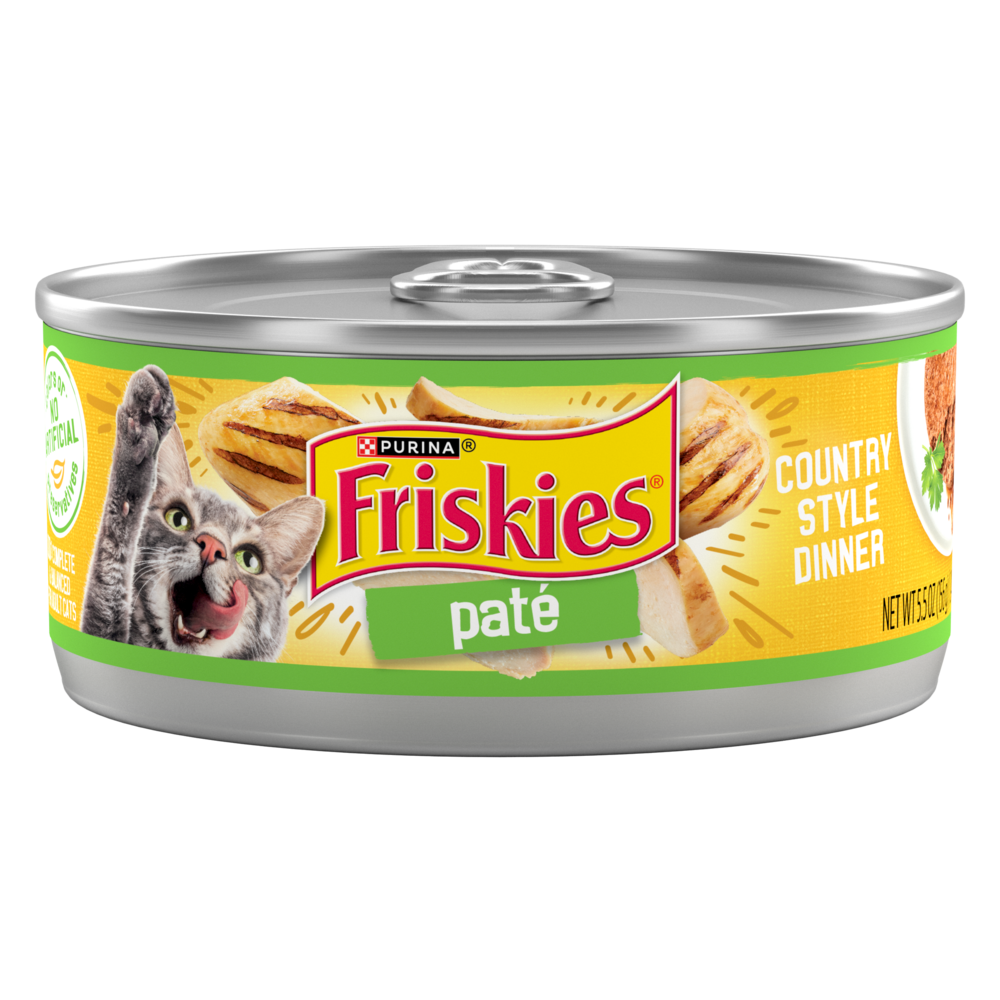 Friskies Pate Country Style Dinner Canned Cat Food