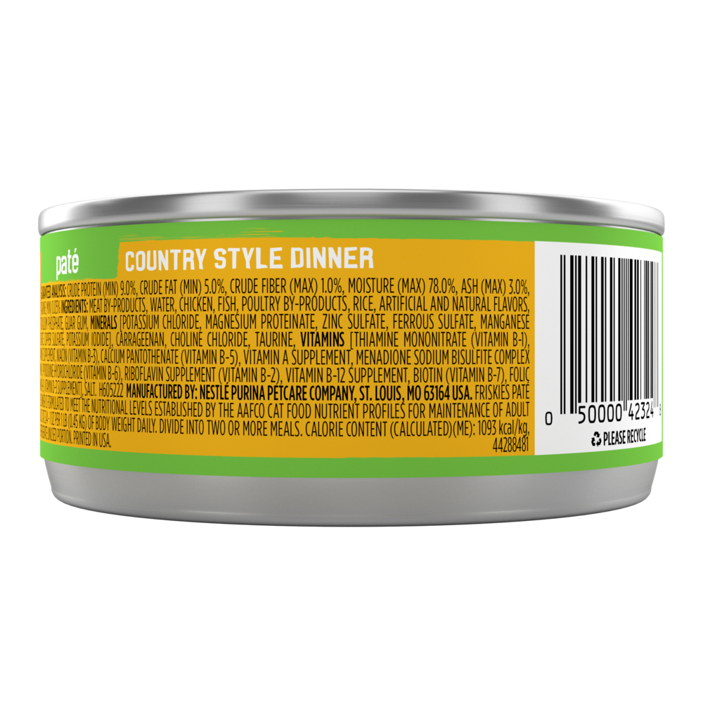 Friskies Pate Country Style Dinner Wet Cat Food